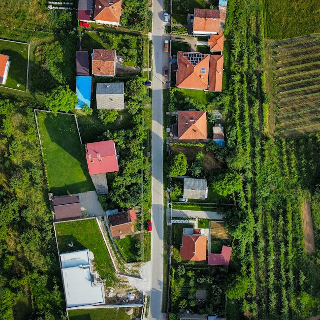 Aerial view of agricultural farmland representing modern farming and precision-engineered solutions by HYDNT Enterprises