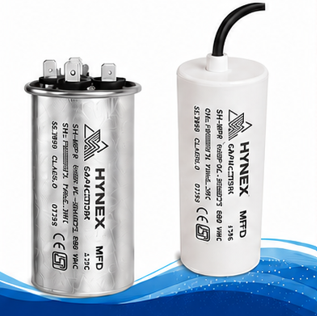 AC capacitors for motors pumps and industrial applications